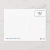 Meine Supermacht liest Postkarte (Rückseite)