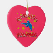 Meine Supermacht schießt Keramik Ornament (Rechts)