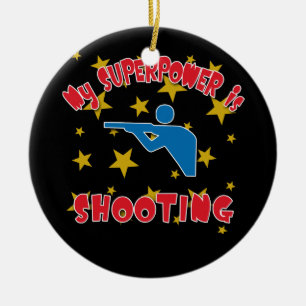 Meine Supermacht schießt Keramikornament