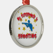 Meine Supermacht schießt Ornament Aus Metall (Rechts)