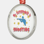 Meine Supermacht schießt Ornament Aus Metall (Links)