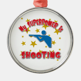 Meine Supermacht schießt Ornament Aus Metall