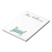 Meine Supermacht und Regenbogen lehren, roter Apfe Notizblock (Rotiert)