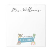 Meine Supermacht und Regenbogen lehren, roter Apfe Notizblock (Vorderseite)