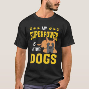 Meine Supermacht vertreibt großen Däne-Hund Lover T-Shirt