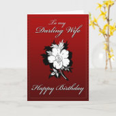 Meine süße Ehefrau-Geburtstagskarte Karte (Gelbe Blume)