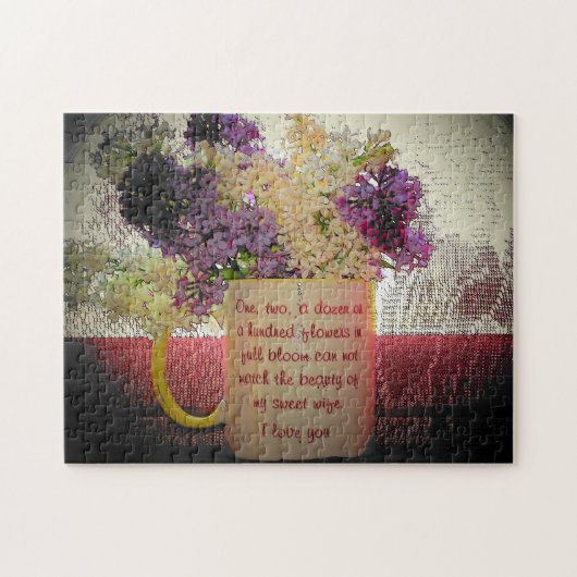 Meine süße Ehefrau Valenpuzzle Puzzle (Horizontal)