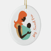 Meine süße Erbse Keramik Ornament (Rechts)