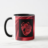 Meine süße Herz Red Shiny Valentine Coffee Tasse (Links)