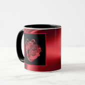 Meine süße Herz Red Shiny Valentine Coffee Tasse (Vorderseite Links)