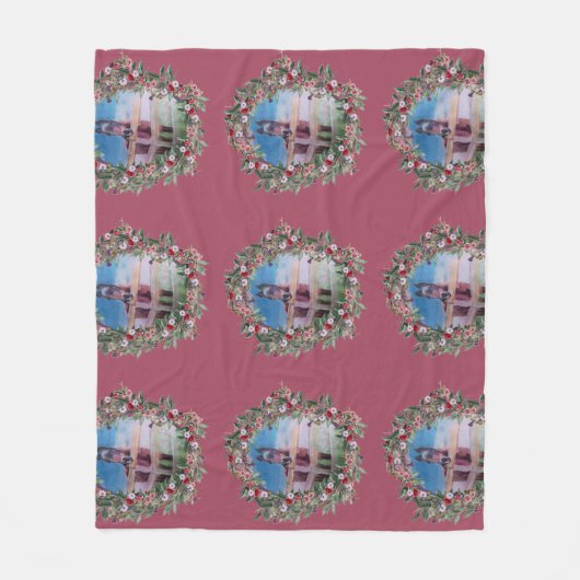 meine süße jamie blumen Geschenkpapier Fleecedecke (Vorderseite)