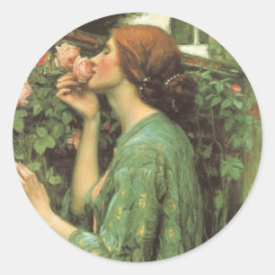 Meine süße Rose, oder Seele der Rose von Waterhous Runder Aufkleber