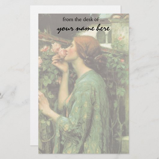 Meine süße Rose oder Soul der Rose durch Briefpapier (Vorne/Hinten)