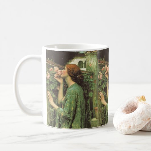 Meine süße Rose oder Soul der Rose durch Kaffeetasse (Mit Donut)