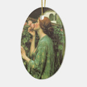 Meine süße Rose, oder Soul der Rose von Waterhouse Keramikornament (Links)