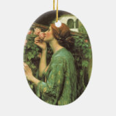 Meine süße Rose, oder Soul der Rose von Waterhouse Keramikornament (Hinten)