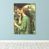 Meine süße Rose, oder Soul der Rose von Waterhouse Leinwanddruck (Insitu (Holzboden))