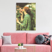 Meine süße Rose, oder Soul der Rose von Waterhouse Leinwanddruck (Insitu (Wohnzimmer))