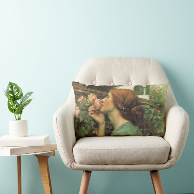 Meine süße Rose, oder Soul der Rose von Waterhouse Lendenkissen (Stuhl )