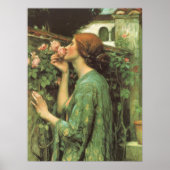 Meine süße Rose, oder Soul der Rose von Waterhouse Poster (Vorne)