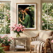 Meine süße Rose, oder Soul der Rose von Waterhouse Poster