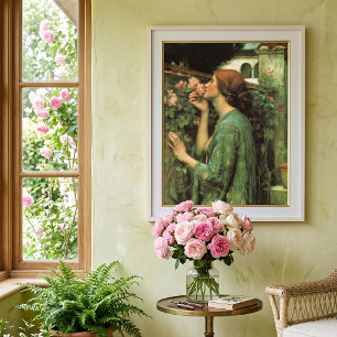 Meine süße Rose, oder Soul der Rose von Waterhouse Poster