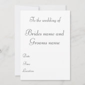 Meine süße, sonnige Liebe - Einladung zur Hochzeit (Rückseite)