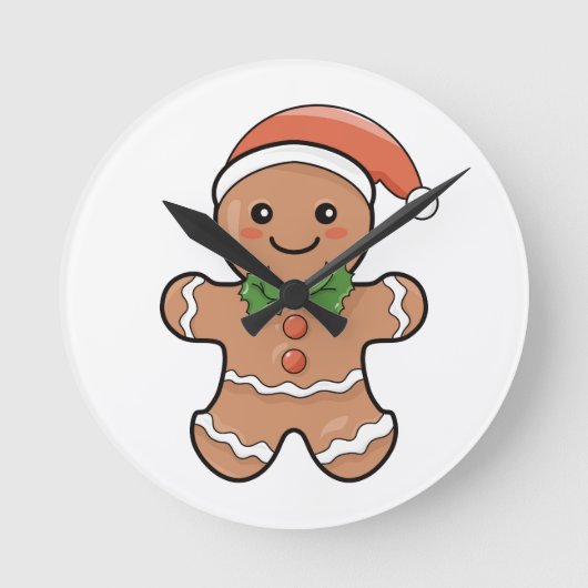 Meine süße Weihnachtszeit Runde Wanduhr (Vorderseite)