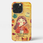 Meine süßen, einfachen Träume iPhone Hülle (Rückseite)