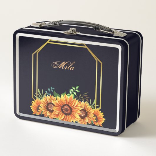 Meine Süßkarton-Blume, die schwarze Lunchbox (Vorderseite)