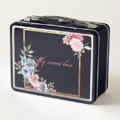 Meine Süßkarton-Blume, die schwarze Lunchbox (Rückseite)