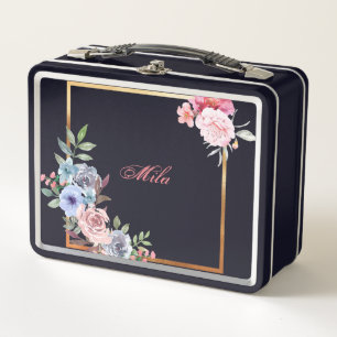 Meine Süßkarton-Blume, die schwarze Lunchbox