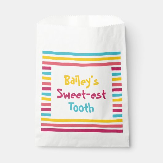 Meine "Sweetest Tooth"-Tasche für die Zahnfee Geschenktütchen (Vorderseite)