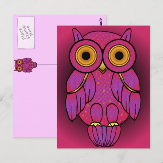 Meine $t Owl Dusch Postkarten (Vorne/Hinten)