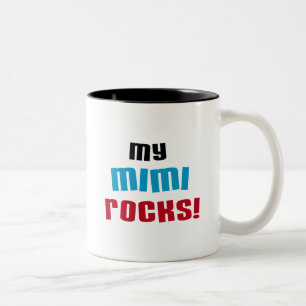 Meine T - Shirts und Geschenke der Felsen-Mimi Zweifarbige Tasse