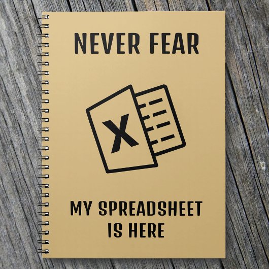 Meine Tabellenkalkulation ist nie sonnig. Notizblock