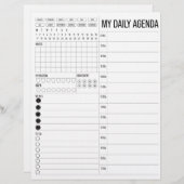 Meine Tagesagenda (Vorne/Hinten)