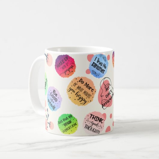 Meine tägliche Affirmation Self-Liebe  Kaffeetasse (Vorderseite Links)