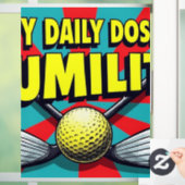 Meine tägliche Dosis an bescheidenem Golf Fensteraufkleber (Zuhause)