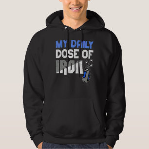 Meine tägliche Dosis von Eisen Männer Golf Funny R Hoodie