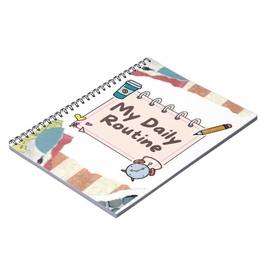 Meine tägliche Routine Notizblock (Linke Seite)