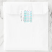 Meine tägliche Wasserzählung - eine Woche Quadratischer Aufkleber (Tasche)