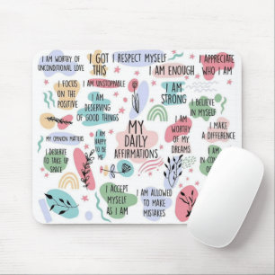 Meine täglichen Bejahungen Mousepad
