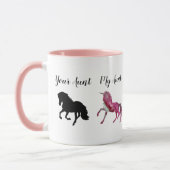 Meine Tante, dein Einhorn Tasse Kaffee Cup Art (Links)