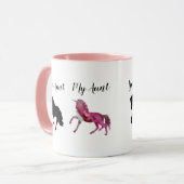 Meine Tante, dein Einhorn Tasse Kaffee Cup Art (Vorderseite Links)