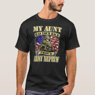 Meine Tante hat Ihre Hinterarmee Nephew US Militar T-Shirt