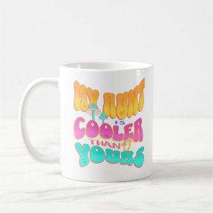 Meine Tante ist Cool als deine Nephew Niece Groovy Kaffeetasse