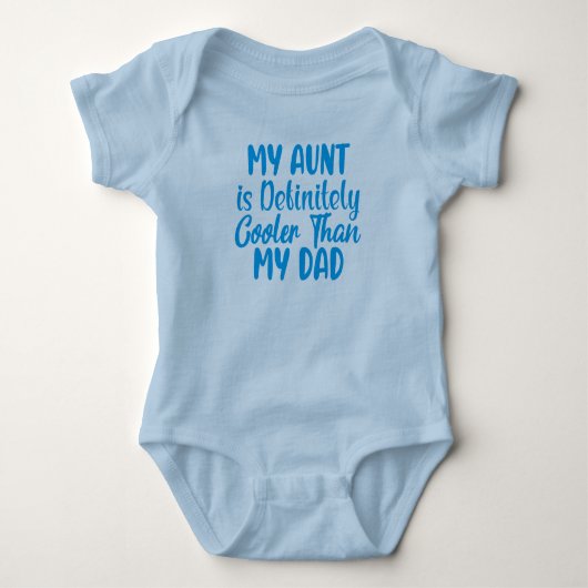 Meine Tante ist Cool als mein Vater Baby Bodysuit Baby Strampler (Vorderseite)