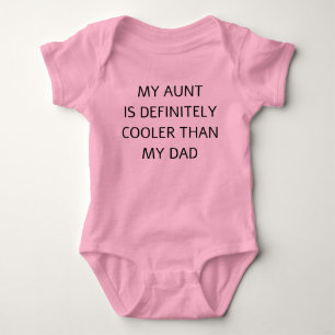 Meine Tante ist definitiv Cool als mein Vater Baby Strampler