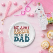 Meine Tante ist definitiv Cool als mein Vater Pappteller (Party)